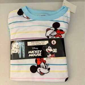 Disney Mickey Mouse Kids Pajama Set - White and Black